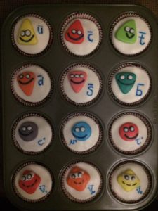 Antiparticle cupcakes